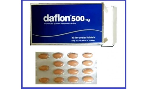 Таблетки Дафлон 30 штук, от геморроя и нарушений венозной недостаточности