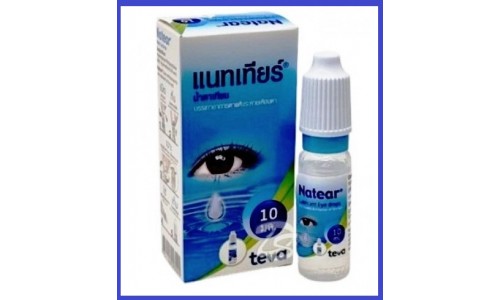 Глазные капли Natear Lubricant Eye Drops 10 мл — искусственная слеза при сухости и раздражении глаз