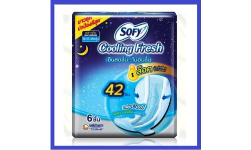 Ночные прокладки Sofy с охлаждающим эффектом 6 штук