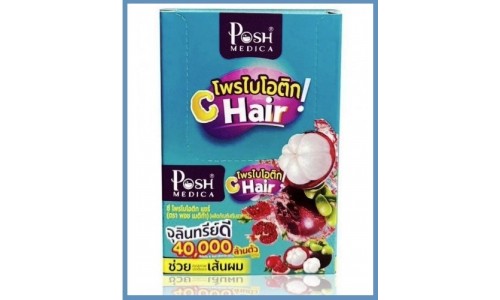 Мангостиновые пробиотики + витамины для волос POSH MEDICA, 6 саше по 20 грамм