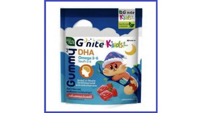 Мармелад для сна и развития мозга детей с рейши, ромашкой и Омега-3, клубничный вкус