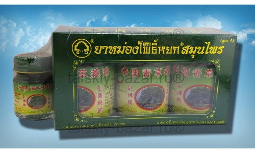 Тайский травяной зеленый бальзам – набор из трех баночек по 50 грамм