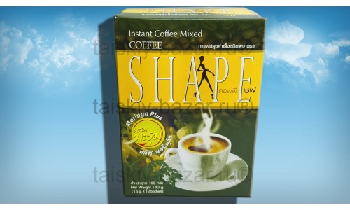 Кофе для снижения веса растворимый с морингой без сахара Shape 180 грамм