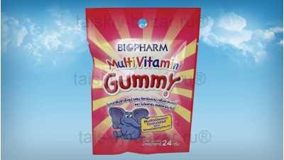 Детские жевательные конфетки мультивитаминные