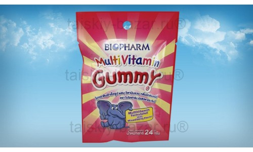 Детские жевательные конфетки мультивитаминные
