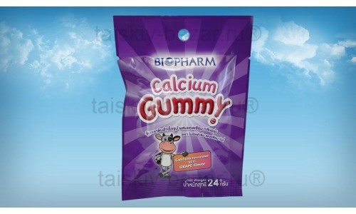 Детские витаминные жевательные конфетки с кальцием
