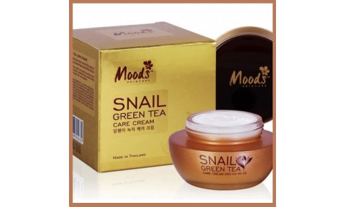 Улиточный лифтинг крем для лица Snail Care с зеленым чаем