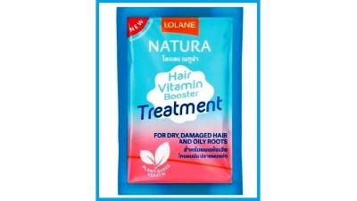 Маска - бустер Lolane для сухих и поврежденных волос с жирными корнями (пробник)