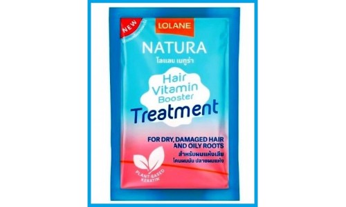Маска - бустер Lolane для сухих и поврежденных волос с жирными корнями (пробник)