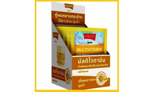 Мультивитаминный уход для волос Lolane, 30 мл, упаковка 12 пакетиков