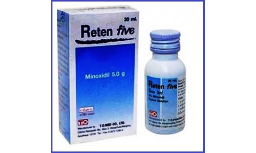 Reten Five Minoxidil 5% – лосьон для роста волос с миноксидилом, 30 мл