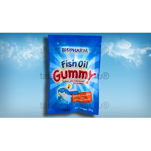 Детские витаминные жевательные конфетки с рыбьим жиром