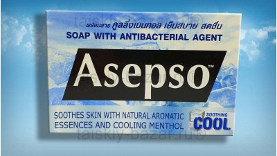 Мыло - антисептик Asepso COOL с антибактериальным агентом и ментолом