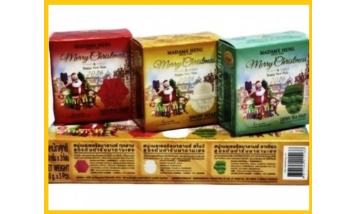 Новогодний набор мыла Мадам Хенг на 2026 год (3 разных мыла: снежинка, варежка и снеговик)