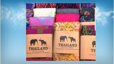 Кашемировый шарф - палатин из Тайланда 
