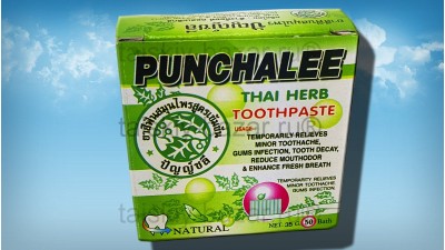 Органическая твердая тайская зубная паста Пунчали